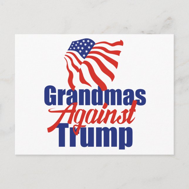 Grandmas Against Trump Political Postcard (Front)