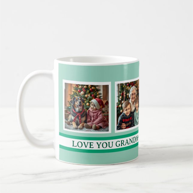 Grandma's Angels | 4 Photo Template Coffee Mug (Left)