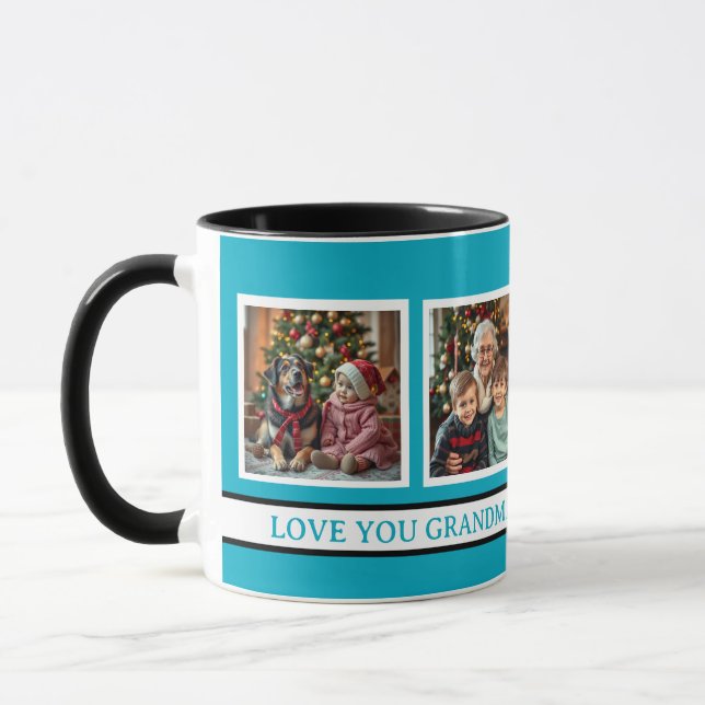 Grandma's Angels | 4 Photo Template Mug (Left)