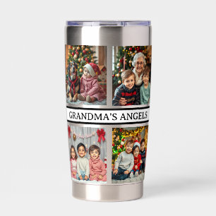Grandma's Angels 8 Photo Template Insulated Tumbler
