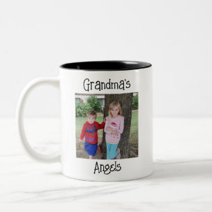 Grandma's Angels Personalised  Two-Tone Coffee Mug