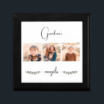 Grandma's Angels Photo Collage  Gift Box<br><div class="desc">Custom Multi-Photo Collage Jewellery Keepsake Box.  Grandma Gift.  3 Photos.  Grandma's Angels.  Grandma can be changed to any name.  Simple.</div>