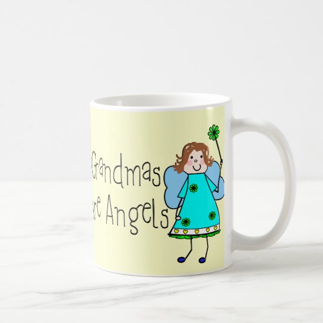 Grandmas Are Angels Gifts Coffee Mug (Right)