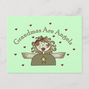 Grandmas Are Angels T-shirts and Gifts Postcard