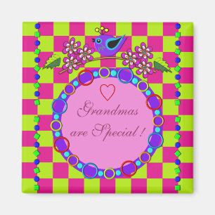 Grandmas are special, decorative magnet