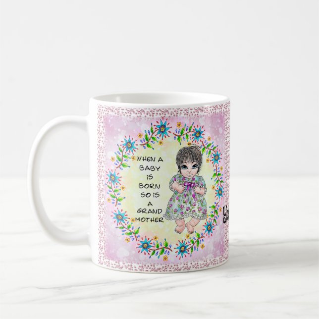 Grandmas Baby Girl   Coffee Mug (Left)