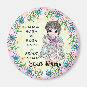 Grandmas Baby Girl Magnet