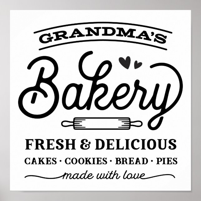 Grandma's Bakery Sign (Front)