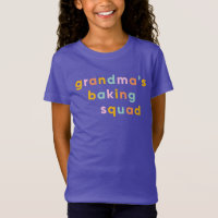 Grandma's Baking Squad Colourful Typography
