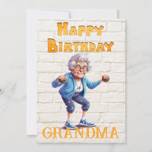 Grandma's Birthday Holiday Card (Front)