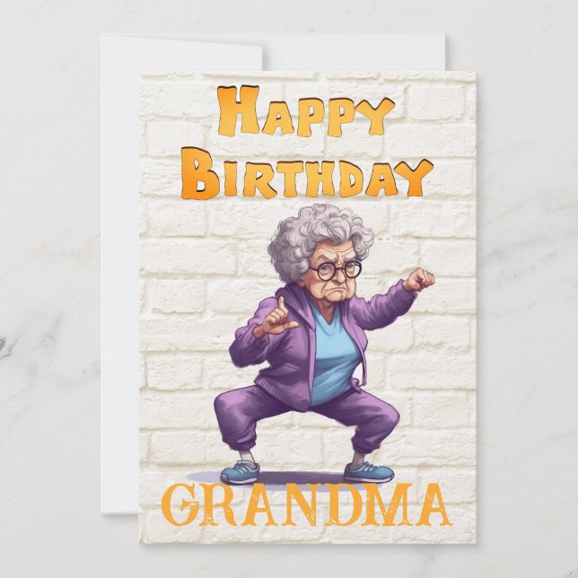 Grandma's Birthday Holiday Card (Front)