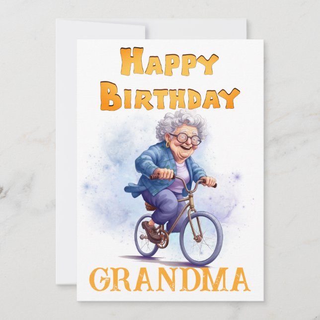 Grandma's Birthday Holiday Card (Front)