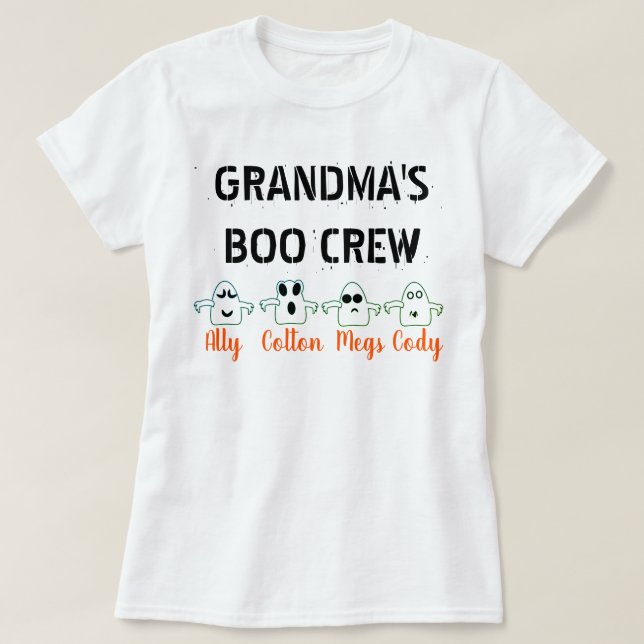 Grandma's Boo Crew T-Shirt (Design Front)