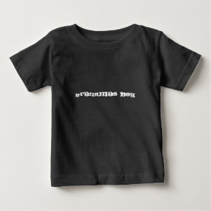 Grandmas boy black baby shirt