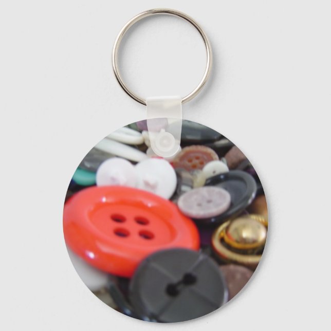 Grandmas Button Jar Key Ring (Front)