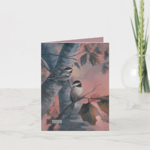 Grandma's Chickadees Thank You Card