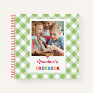 Grandma's CookBook (ADD YOU PHOTO) Notebook