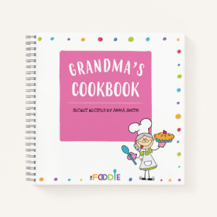  GRANDMA'S COOKBOOK Personalised Blank Recipe Book