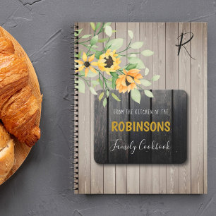 Grandmas cookbook rustic kitchen family recipes notebook