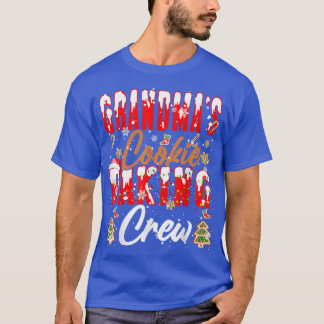 Grandma's Cookie Baking Crew Xmas Santa Baker Cook T-Shirt