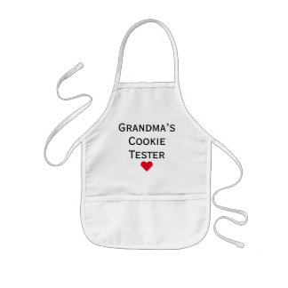 Grandma's Cookie Tester Grandkids Kids' Apron