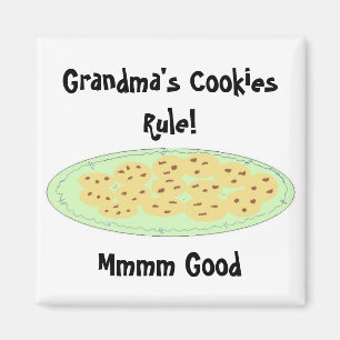 Grandma's Cookies Rule Magnet