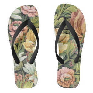 Grandma's Couch Pattern 2 Flip Flops