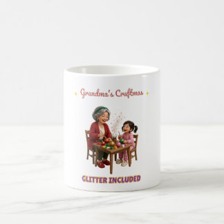 Grandma's Craftmas Glitter Included Christmas Mug