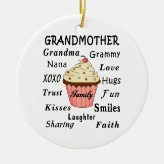 Grandma's Cupcakes For Grandmothers Ceramic Tree Decoration
