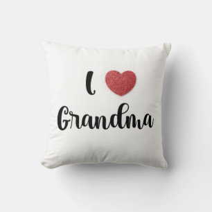 Grandma's Day I Love Grandma Heart Explosion Gift Cushion