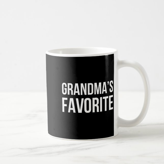 Grandma's Favorite Family Baby Granhild Quote  Coffee Mug (Right)