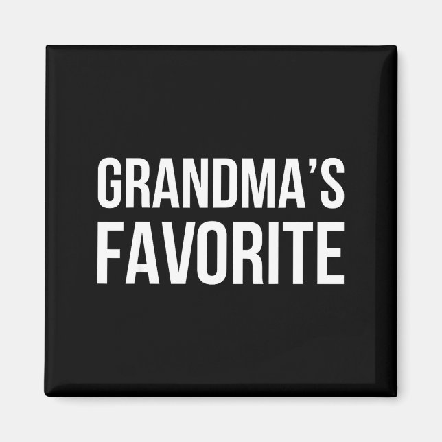 Grandma's Favorite Family Baby Granhild Quote  Magnet (Front)