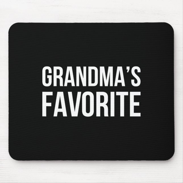 Grandma's Favorite Family Baby Granhild Quote  Mouse Mat (Front)