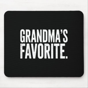 Grandma's Favorite Funny Grandparent Granhild Vint Mouse Mat