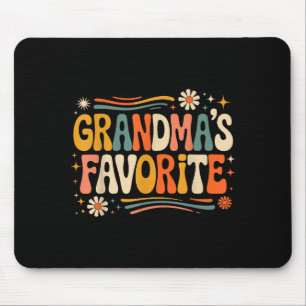 Grandmas Favorite Funny Grandparent Granhild Vinta Mouse Mat
