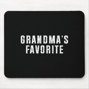 Grandma's Favorite Grandparent Granhild Funny Fami Mouse Mat