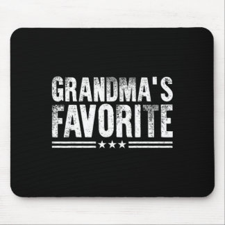 Grandmas Favorite, Grandson Or Granddaughter Famil Mouse Mat