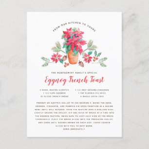 Grandma's Favourite Christmas Recipe Holiday Postcard