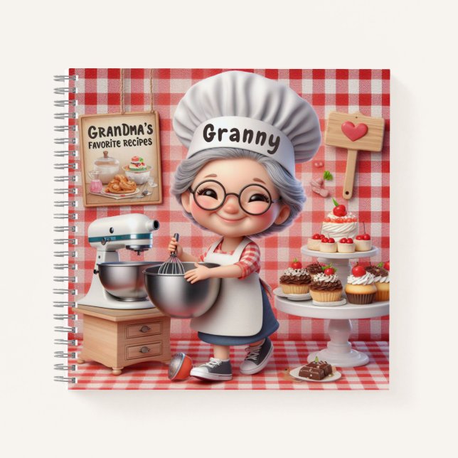 Grandma's Favourite Recipes Notebook (Front)