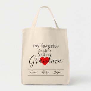 Grandma's favourite Tote (personalised with