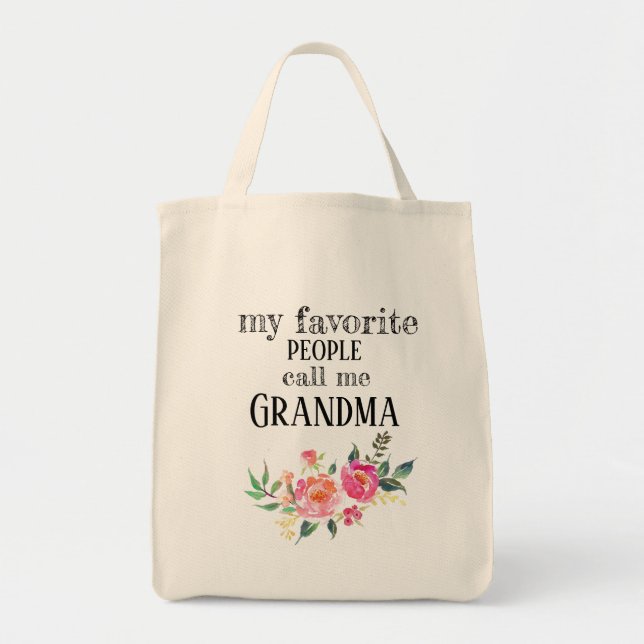 Grandma's favourite Tote (personalised with names) (Front)
