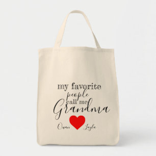 Grandma's favourite Tote (personalised with names)