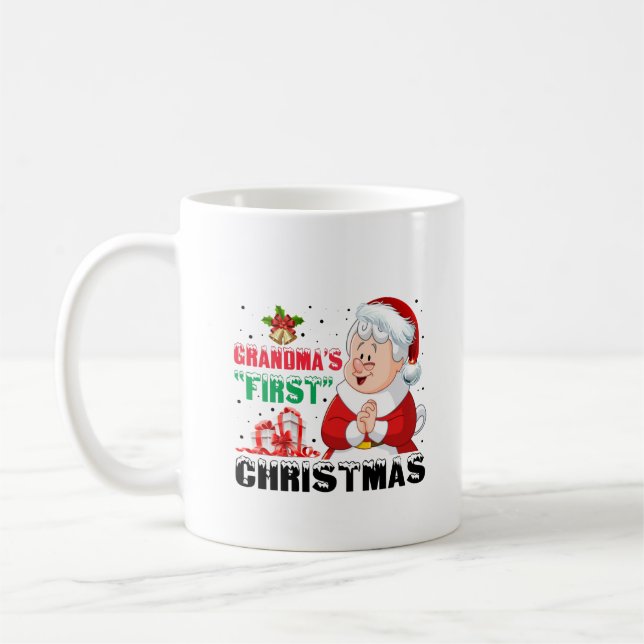 Grandma's First Christmas Coffee Mug (Left)