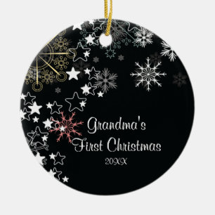 Grandma's First Christmas Snowflake Ornament