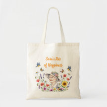 Grandma's Floral Tote Bag