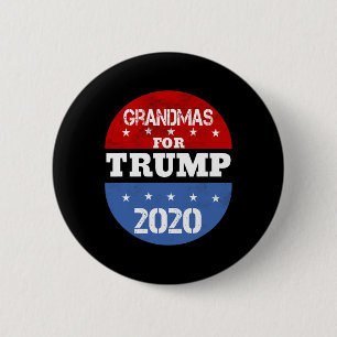 Grandmas For Trump 2020 Re-election Vintage Volunt 6 Cm Round Badge