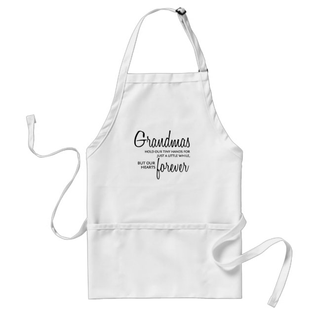 Grandmas Forever black Standard Apron (Front)