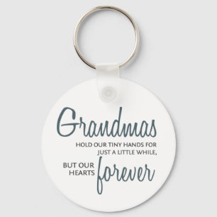 Grandmas Forever blue Key Ring