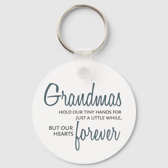 Grandmas Forever blue Key Ring (Front)