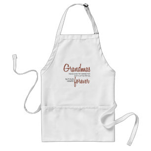 Grandmas Forever red Standard Apron